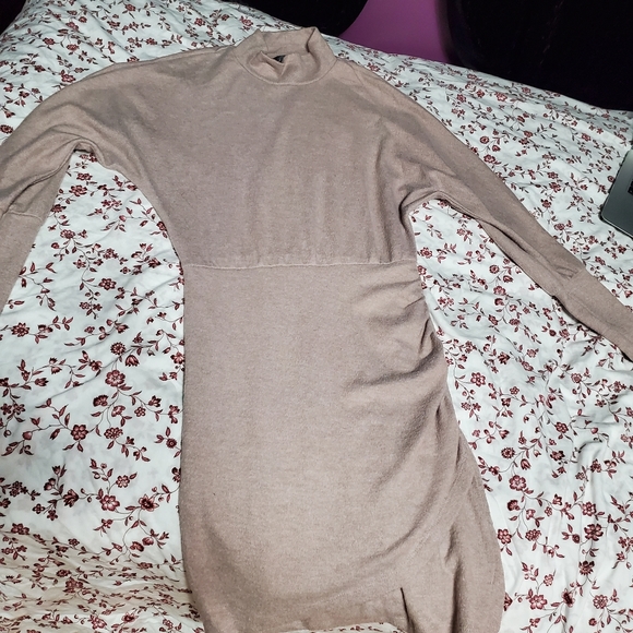 Turtle Neck Sweater Dress - Picture 2 of 3